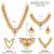 Faux ruby studded gold plated ethnic kamarbandh belly chain jewellery for women & girls