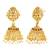 Gold plated faux ruby faux emerald & lariya studded necklace earrings bridal jewellery set