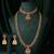 Gold plated faux ruby faux emerald studded ethnic belly chain kamarbandh jewellery for women