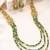 Gold plated faux ruby faux emerald studded long necklace earrings set jewellery for women