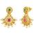 Gold plated kundan studded chuda bangles ethnic jewellery for women (yellow size - 2.6 inch)