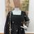 Black Color Embroidery Work With Fancy Lace Satin Gown Set