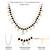Gold plated crystal & beads studded mangalsutra stylish fashion jewellery for women