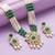 Gold plated peacock style kangan thick bangle traditional jewellery for women (2.6 inch)