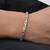 Stainless steel silver plated openable fancy bracelet stylish fashion jewellery gift for men