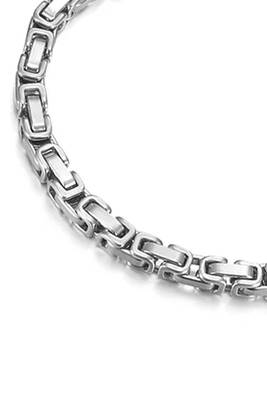 Stainless steel silver plated openable fancy bracelet stylish fashion jewellery gift for men 3