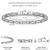 Stainless steel silver plated openable fancy bracelet stylish fashion jewellery gift for men
