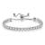 Silver plated cubic zirconia studded adjustable bracelet jewellery for girls & women (px8b37s)