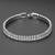 Silver plated baguette stone studded bracelet stylish fashion jewellery for women & girls