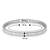 Silver plated baguette stone studded bracelet stylish fashion jewellery for women & girls