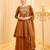 Brown Color Embroidery And Sequence Work Silk Blend Salwar kamiz Set