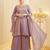 Lavender Color Embroidery And Sequence Work Silk Blend Salwar kamiz Set