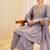 Lavender Color Embroidery And Sequence Work Silk Blend Salwar kamiz Set