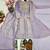 Lavender Color Embroidery And Sequence Work Silk Blend Salwar kamiz Set