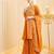 Orange Color Embroidery And Sequence Work Silk Blend Salwar kamiz Set