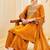Orange Color Embroidery And Sequence Work Silk Blend Salwar kamiz Set