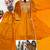 Orange Color Embroidery And Sequence Work Silk Blend Salwar kamiz Set