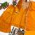 Orange Color Embroidery And Sequence Work Silk Blend Salwar kamiz Set