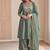 Teal Color Embroidery And Sequence Work Silk Blend Salwar kamiz Set