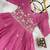 Baby Pink Color Embroidery Work And Back Side Dori Pattern Mul Cotton Gown Set