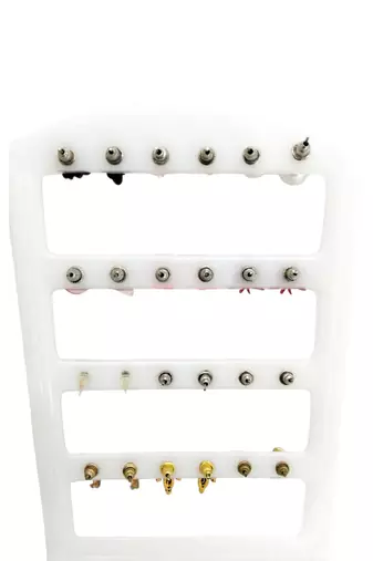 Set of 12 contemporary combo stud earrings