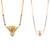 gold color set of 2 gold plated combo manglsutra