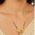 gold color set of 2 gold plated combo manglsutra