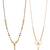 gold color set of 2 gold plated stylish combo manglsutra