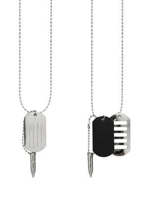 Silver plated set of 3 men combo chain 5