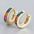 Gold plated multi crystal studded stylish hoop huggie earring jewellery for women