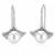 Silver plated pearl studded fancy stylish fish hook insert stud earrings jewellery for women