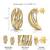 Gold plated cubic zirconia studded fancy stylish stud earrings jewellery gift for women
