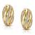 Gold plated cubic zirconia studded fancy stylish stud earrings jewellery gift for women