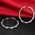 Silver plated cubic zirconia studded fancy stylish hoop bali earrings jewellery for women