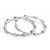 Silver plated cubic zirconia studded fancy stylish hoop bali earrings jewellery for women