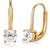 Gold plated cubic zorconia studded fancy hoop earrings fashion jewellery for women