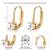 Gold plated cubic zorconia studded fancy hoop earrings fashion jewellery for women