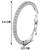 Silver plated american diamond studded hoop earrings office work wear jewellery for women