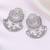 Oxidized silver plated lariya studded dangle earrings fashion jewellery for women & girls
