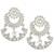 Oxidized silver plated lariya studded dangle earrings fashion jewellery for women & girls