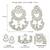 Oxidized silver plated lariya studded dangle earrings fashion jewellery for women & girls