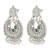 Oxidized silver plated multicolor crystals & lariya studded dangle earrings jewellery
