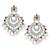 Oxidized silver plated multicolor crystals & lariya studded dangle earrings jewellery