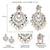 Oxidized silver plated multicolor crystals & lariya studded dangle earrings jewellery