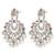 Oxidized silver plated multicolor crystals & lariya studded dangle earrings jewellery