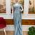 sky blue color beads cut dana & sequins work ready to wear rangoli silk blend saree