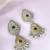 Oxidized silver plated lariya studded ethnic dangle earrings jewellery for women