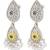 Oxidized silver plated lariya studded ethnic dangle earrings jewellery for women