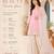 Women's pink cotton straight embroidered kurta set with sharara and dupatta