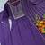 Women's violet flared viscose embroidered kurta set with dupatta and pant